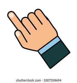 hand pointing icon 