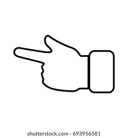 hand pointing icon
