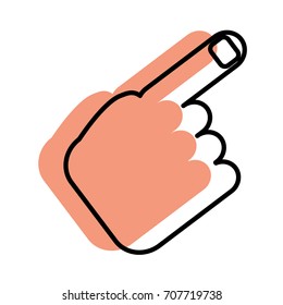 hand pointing icon