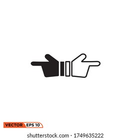 hand pointing icon design vector illustration template