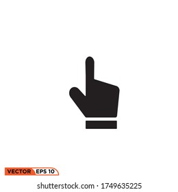 hand pointing icon design vector illustration template