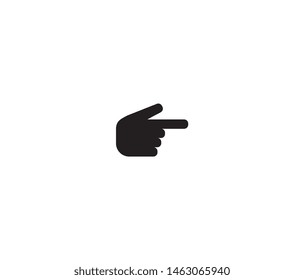 hand pointing icon vector design element logo template