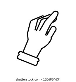 hand pointing with index finger