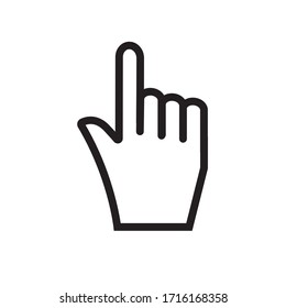 Hand pointing with index finger.