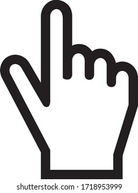 A hand pointing to the index finger.