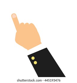hand pointing with index finger icon