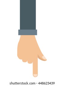 Hand Pointing With Index Finger Icon