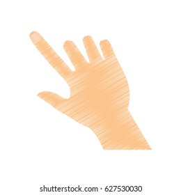 hand pointing with index finger icon image 