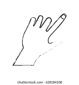 hand pointing with index finger icon image 