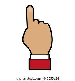 hand pointing with index finger icon image 
