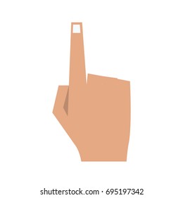 hand pointing with index finger icon image
