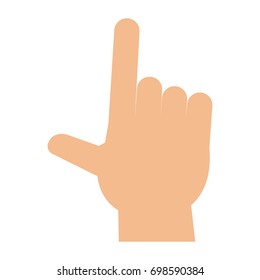 hand pointing with index finger icon image 