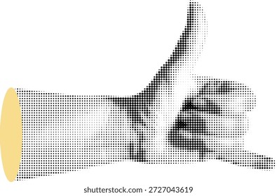Hand pointing, leaning, clenching, squeezing, holding, various hand actions, stiffness symbol, various hand gestures, signs shown with palm and fingers isolated on background flat vector illustration.