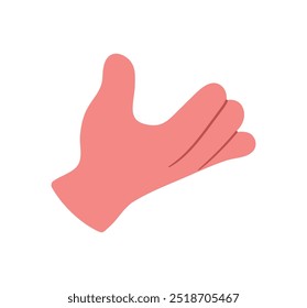 Mão, apontando, inclinando, agarrando, apertando, segurando, ação do braço diferente, símbolo de gesto, gestos diferentes da mão, sinais mostrados com palma e dedos isolados na ilustração do vetor plano de fundo.