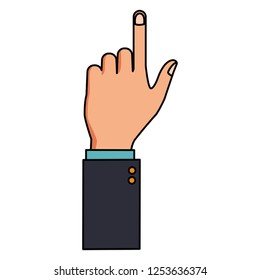 hand pointing out