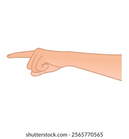 hand pointing to something illustration