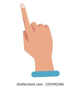 Hand pointing symbol