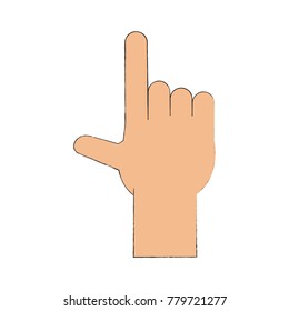 Hand pointing symbol