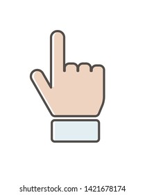 	
Hand pointing up vector icon. filled flat sign for mobile concept and web design. Point up hand gesture simple solid icon. Symbol, logo illustration. Pixel perfect vector graphics