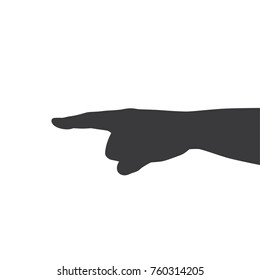 Hand pointing, vector illustration design. Hands collection.