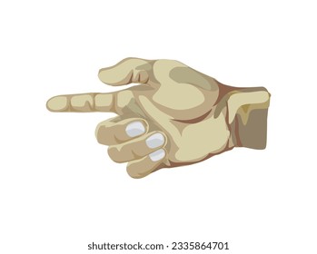hand pointing vector illustration isolated