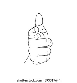 hand pointing you