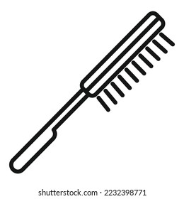 Hand pool brush icon outline vector. Cleaning pump. Repair service