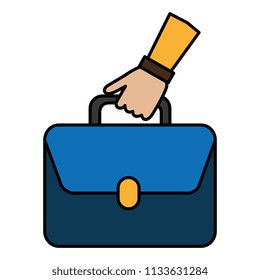 hand with portfolio icon