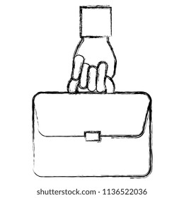 hand with portfolio icon