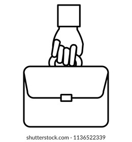 hand with portfolio icon