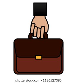 hand with portfolio icon