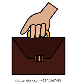 hand with portfolio icon