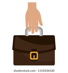 hand with portfolio icon