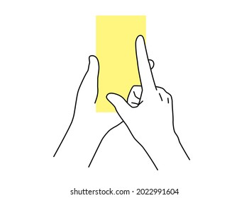 Hand pose of to pinch out