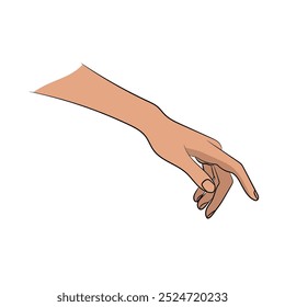 Hand pose stock vector illustration