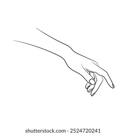 Hand-Pose-Stockvektorgrafik