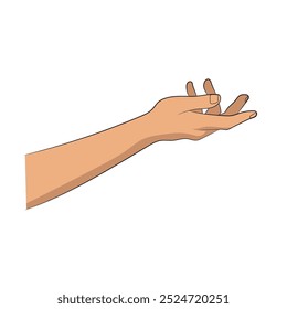 Hand pose stock vector illustration