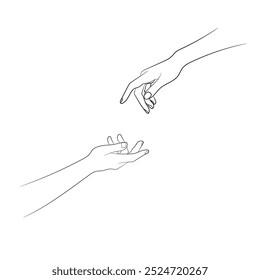 Hand pose stock vector illustration