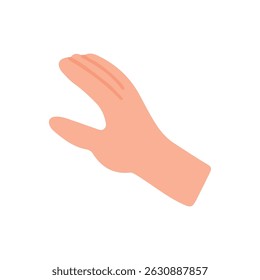 Hand poses isolated on white background