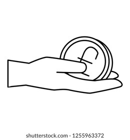 hand with pound sterling