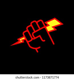 Hand with Power icon