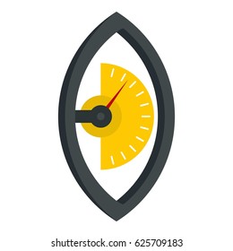 Hand power meter icon flat isolated on white background vector illustration