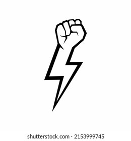 Hand power strong vector symbol