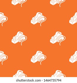 Hand power tool pattern vector orange for any web design best