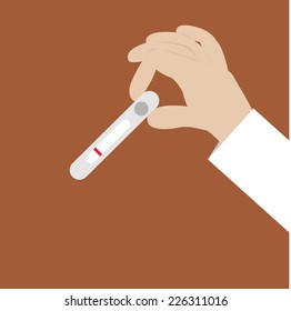 hand with pregnancy tests 