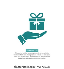 Hand a present Icon