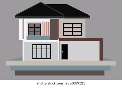 Hand presenting model house for home loan campaign
