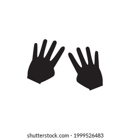 hand presses a button icon. Hand cursor sign icon. Hand pointer symbol. Flat icon vector. Touch icon perfect line style.