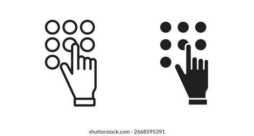 Hand Pressing Numeric Keypad, Isolated on White Background