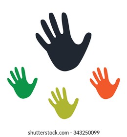 Hand print icon